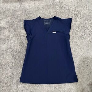 XXS FIGS Navy Blue Scrub Top